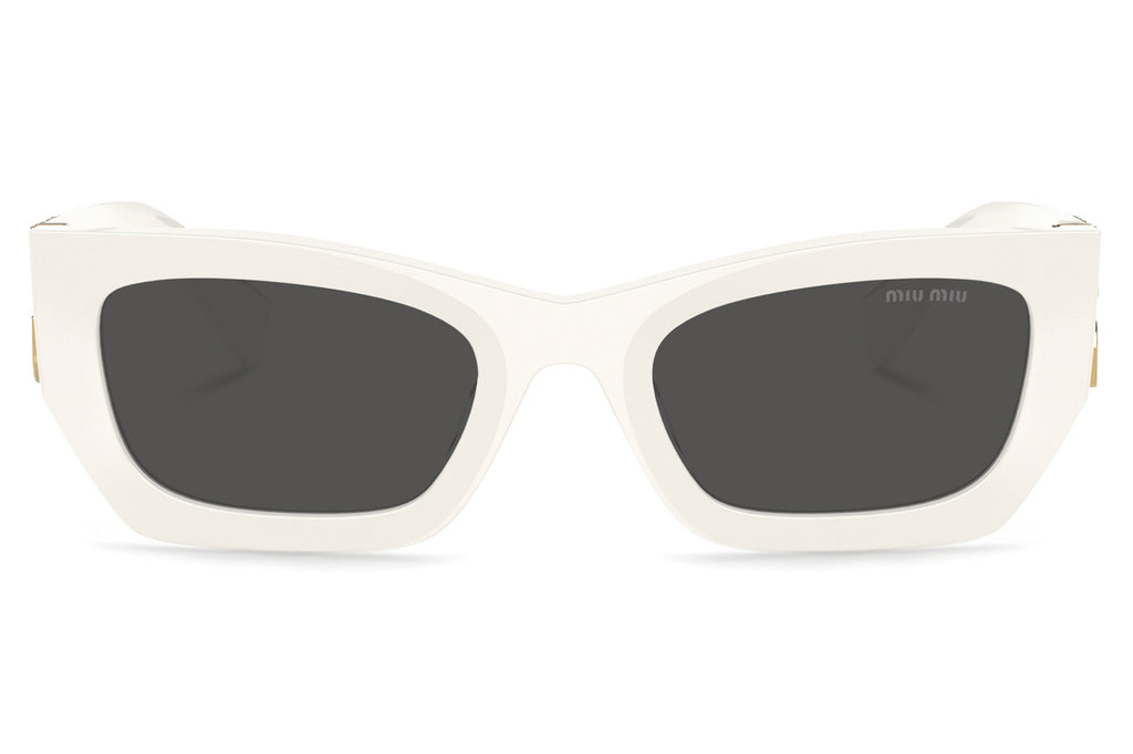Miu Miu - MU 09WS Sunglasses White with Dark Grey Lenses (1425S0)