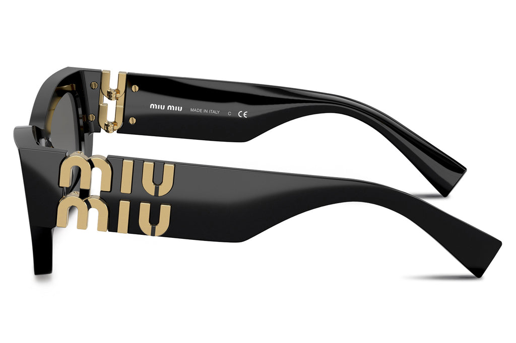 Miu Miu - MU 09WS Sunglasses Black with Dark Grey Lenses (1AB5S0)