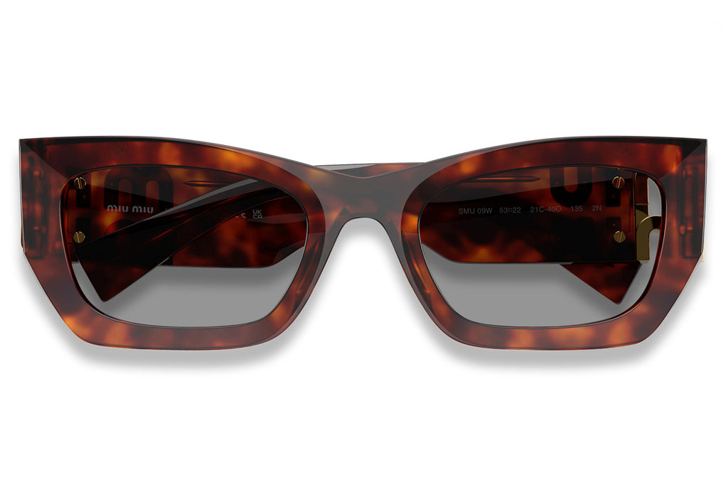 Miu Miu - MU 09WS Sunglasses Havana Mahogany with Grey Lenses (21C40O)