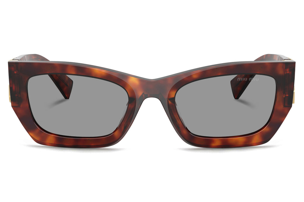 Miu Miu - MU 09WS Sunglasses Havana Mahogany with Grey Lenses (21C40O)