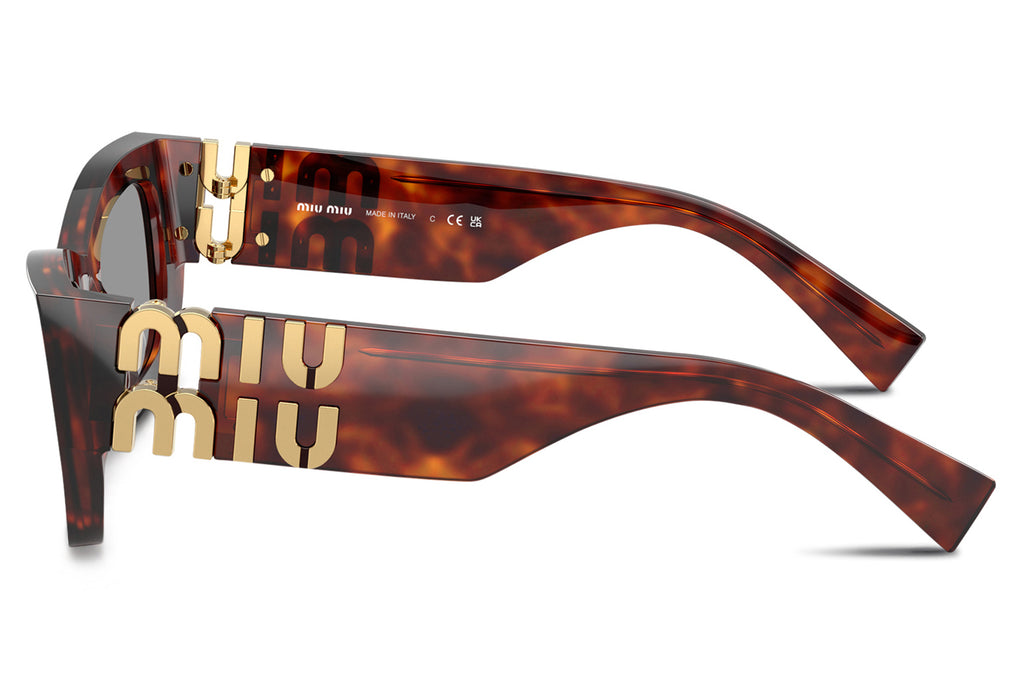 Miu Miu - MU 09WS Sunglasses Havana Mahogany with Grey Lenses (21C40O)