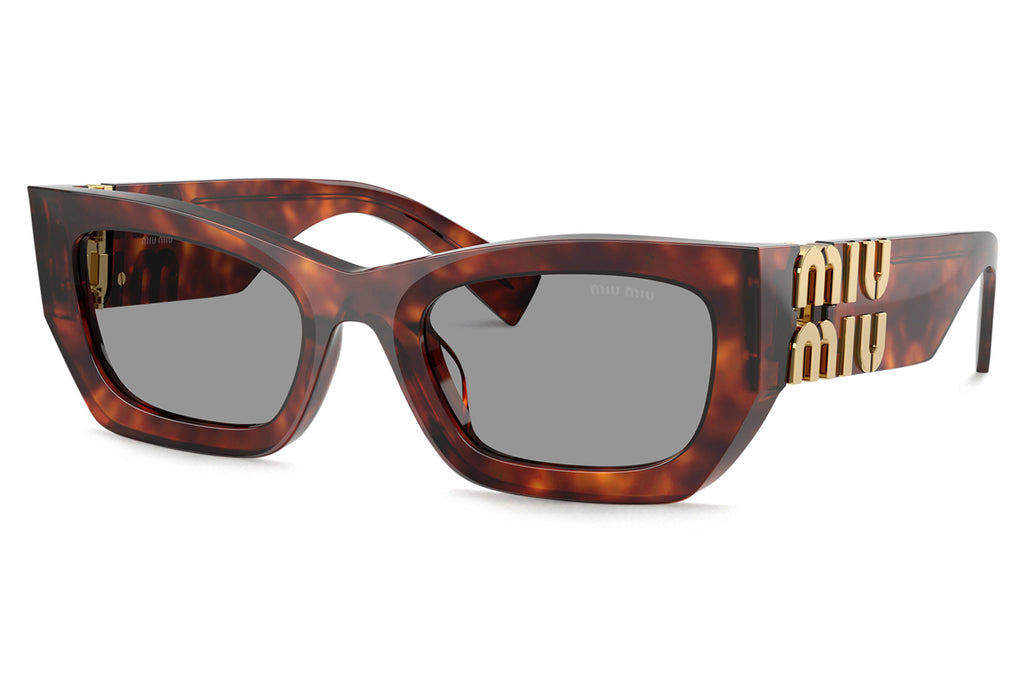 Miu Miu - MU 09WS Sunglasses Havana Mahogany with Grey Lenses (21C40O)