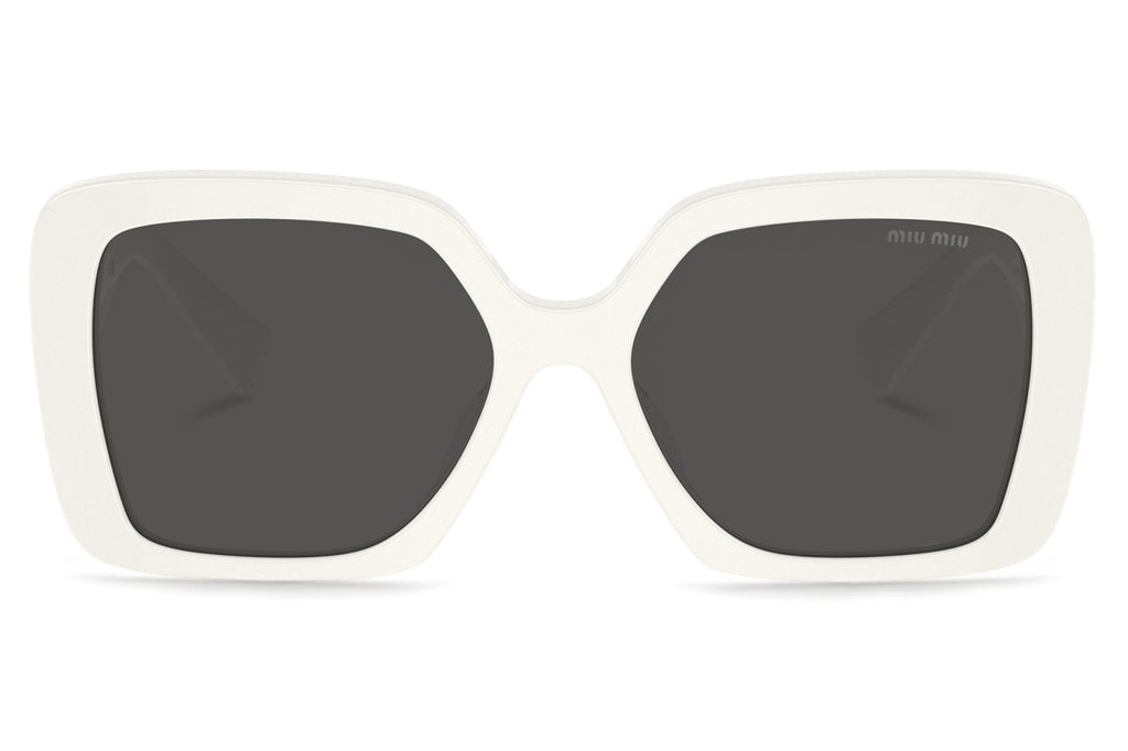 Miu Miu - MU 09ZS Sunglasses White with Dark Grey Lenses (1425S0)