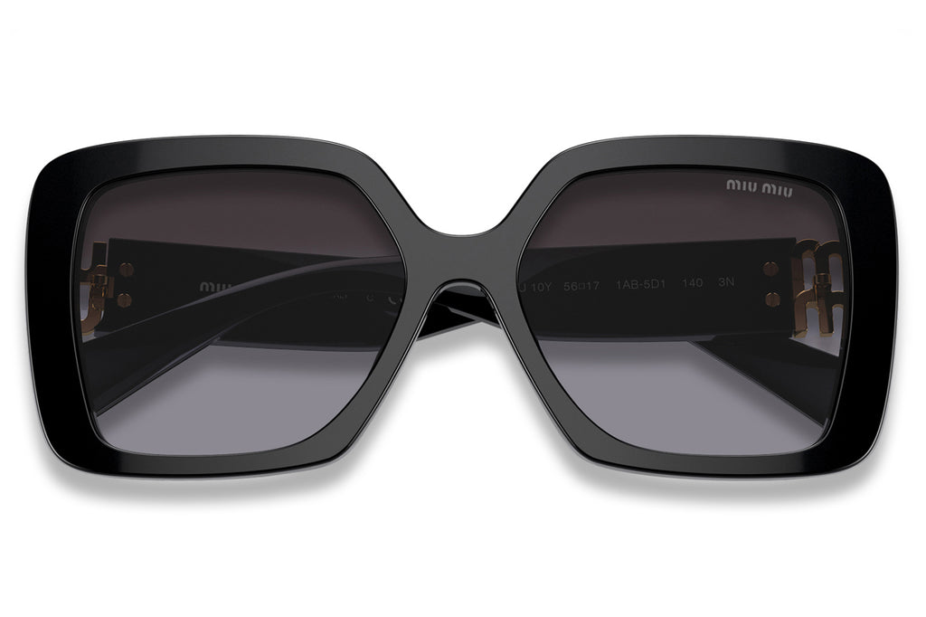 Miu Miu - MU 09ZS Sunglasses Black with Grey Gradient Lenses (1AB5D1)
