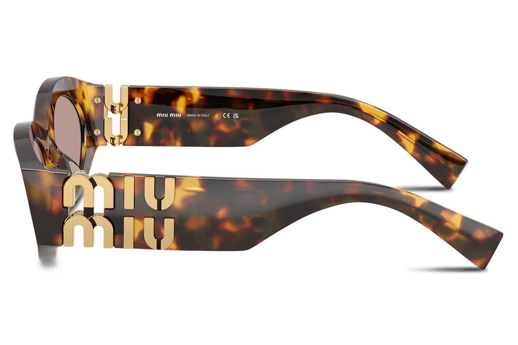 Miu Miu - MU 11WS Sunglasses Honey Havana with Light Purple Brown Lenses (14L20I)