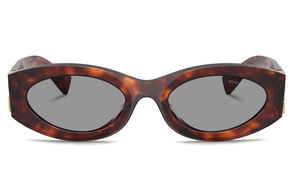 Miu Miu - MU 11WS Sunglasses Havana Mahogany with Grey Lenses (21C40O)
