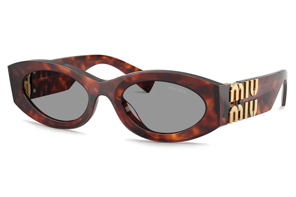 Miu Miu - MU 11WS Sunglasses Havana Mahogany with Grey Lenses (21C40O)