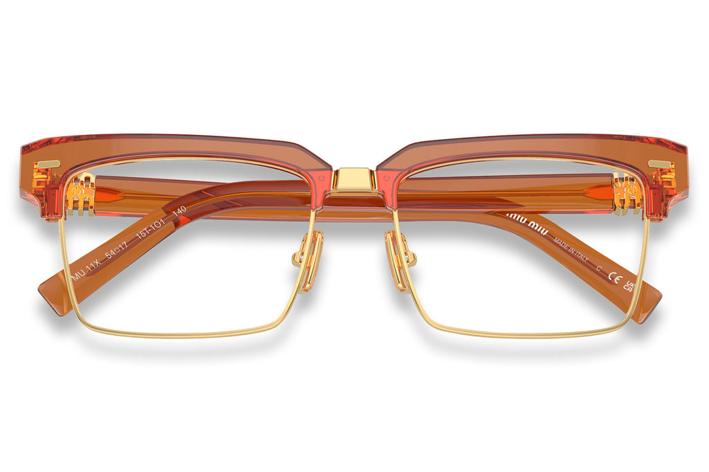 Miu Miu - MU 11XV Eyeglasses Transparent Caramel (15T1O1)