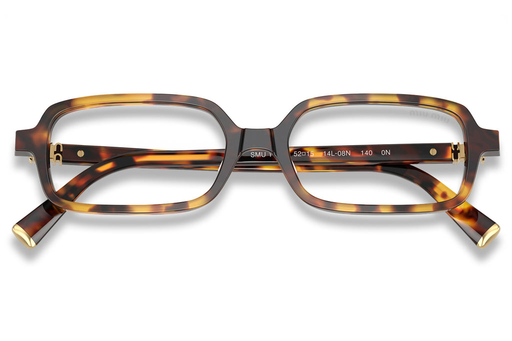 Miu Miu - MU 11ZSF (Low Bridge Fit) Sunglasses Honey Havana with Clear Blue-Violet Light (14L08N)
