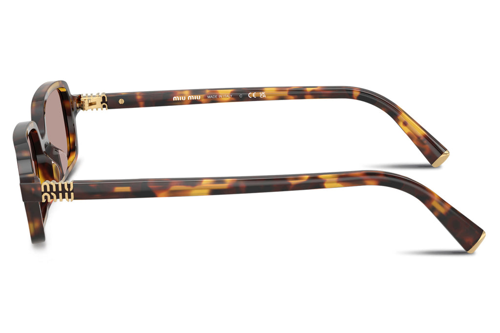 Miu Miu - MU 11ZSF (Low Bridge Fit) Sunglasses Honey Havana with Light Purple Brown Lenses (14L20I)