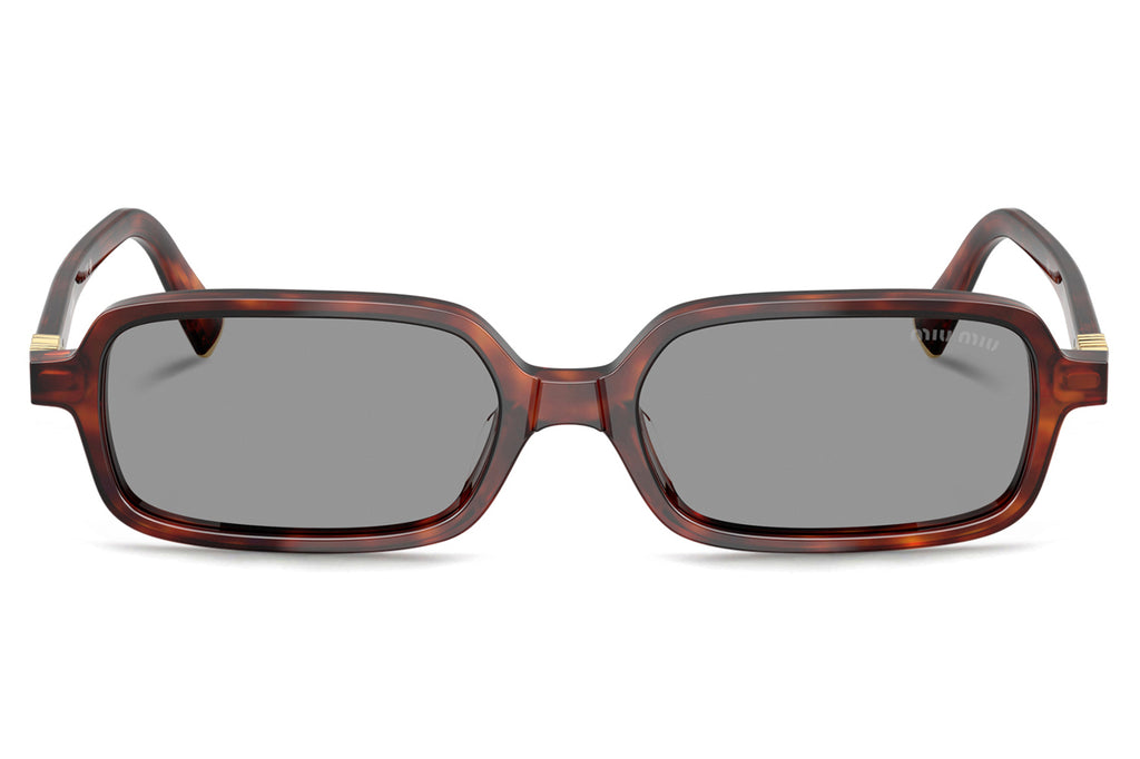 Miu Miu - MU 11ZSF (Low Bridge Fit) Sunglasses Havana Mahogany with Grey Lenses (21C40O)