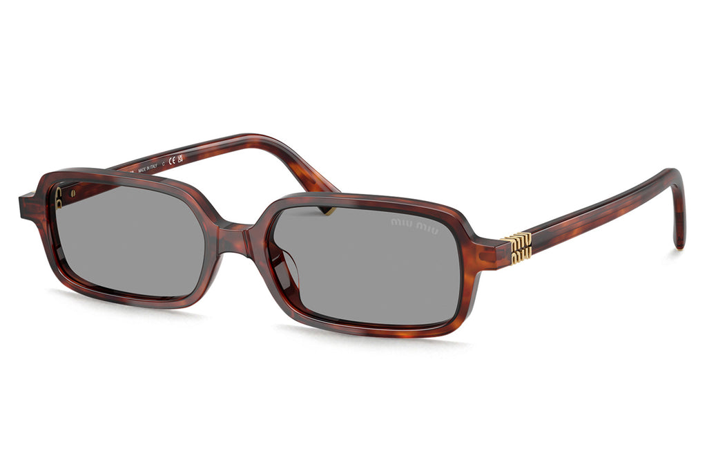 Miu Miu - MU 11ZSF (Low Bridge Fit) Sunglasses Havana Mahogany with Grey Lenses (21C40O)