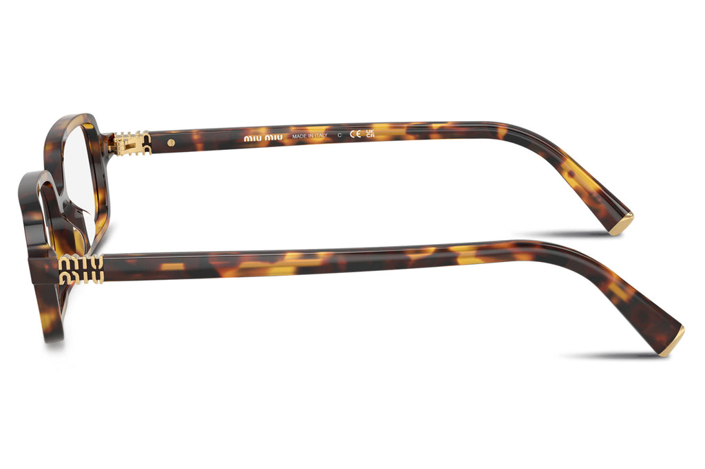 Miu Miu - MU 11ZS Sunglasses Honey Havana with Clear Blue-Violet Light Filter Lenses (14L08N)
