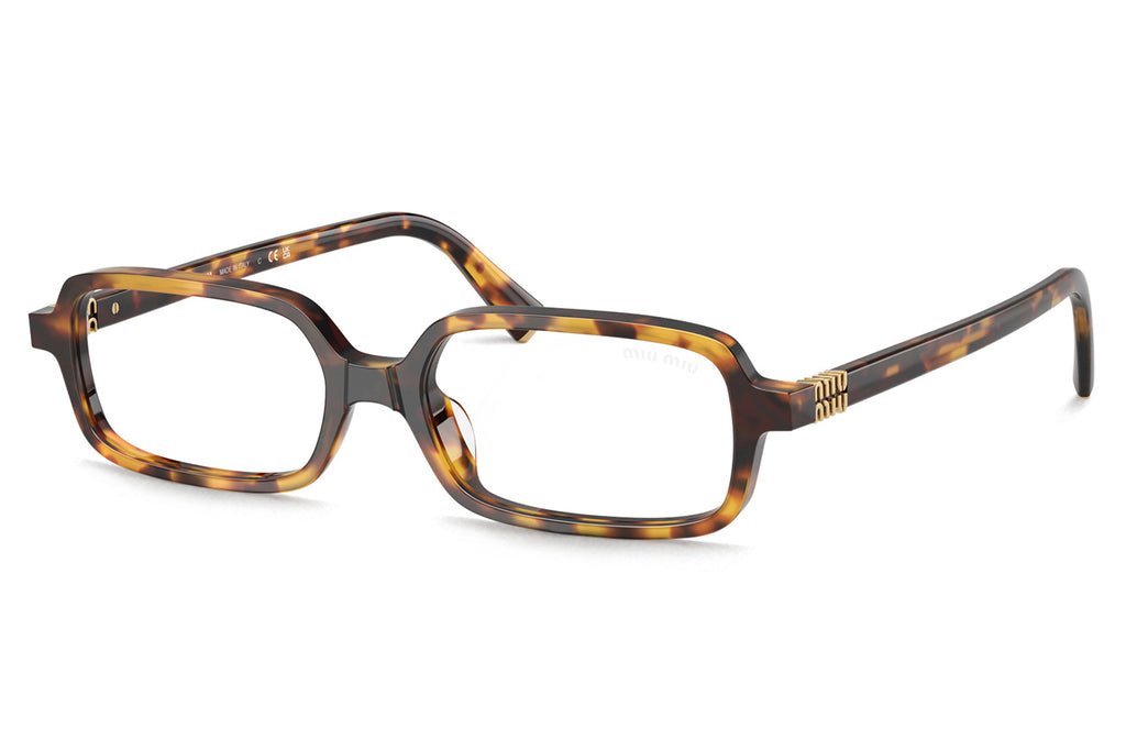 Miu Miu - MU 11ZS Sunglasses Honey Havana with Clear Blue-Violet Light Filter Lenses (14L08N)
