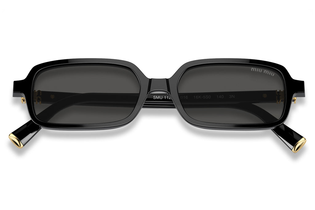 Miu Miu - MU 11ZS Sunglasses Black with Dark Grey Lenses (16K5S0)