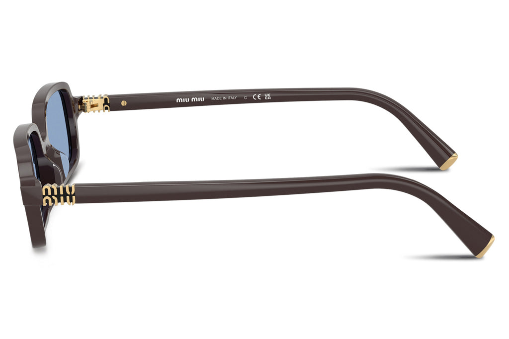 Miu Miu - MU 11ZS Sunglasses Moka with Light Blue Lenses (22C60O)