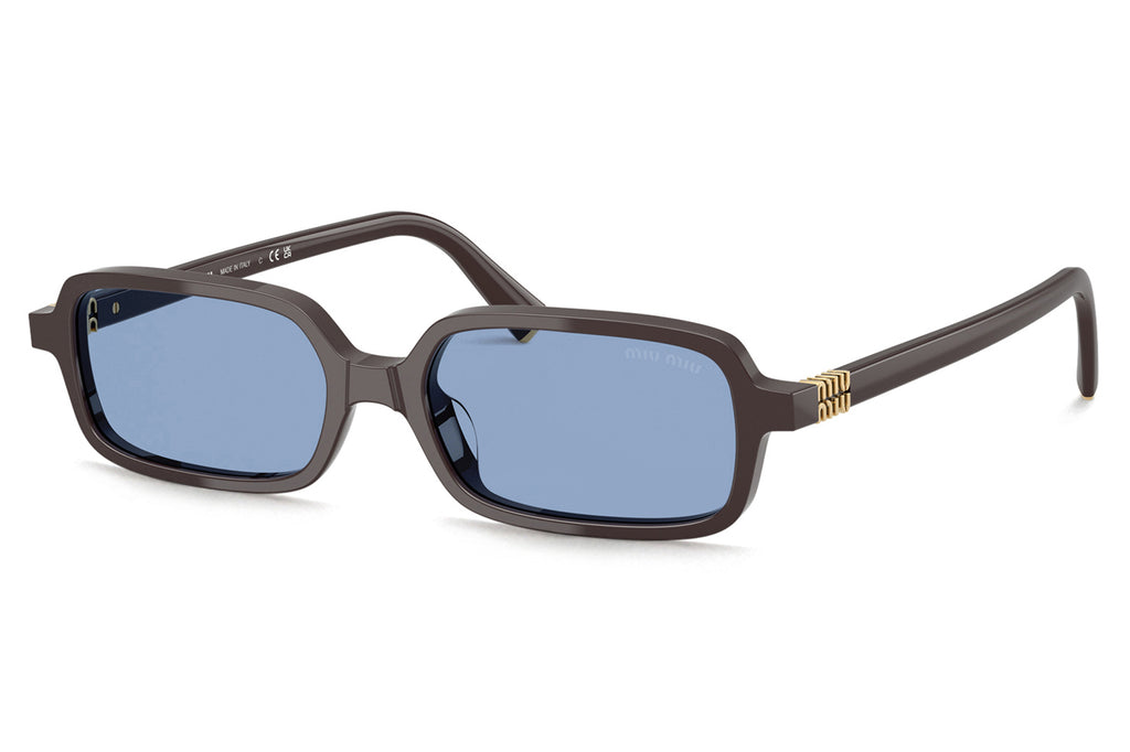 Miu Miu - MU 11ZS Sunglasses Moka with Light Blue Lenses (22C60O)