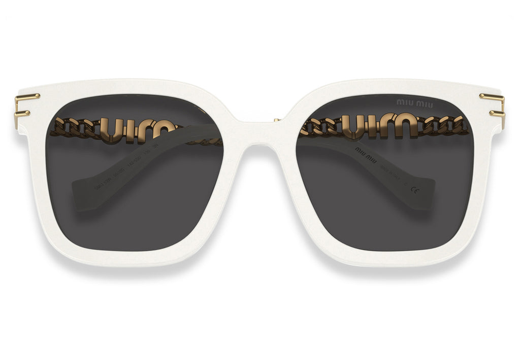 Miu Miu - MU 13WS Sunglasses White with Dark Grey Lenses (1425S0)