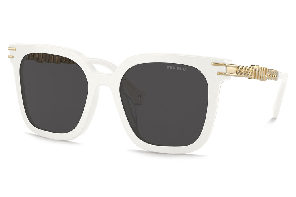 Miu Miu - MU 13WS Sunglasses White with Dark Grey Lenses (1425S0)