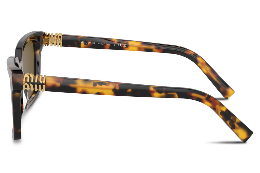 Miu Miu - MU 13ZSF (Low Bridge Fit) Sunglasses Honey Havana with Dark Brown Lenses (VAU01T)