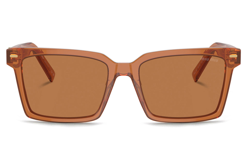 Miu Miu - MU 13ZS Sunglasses Transparent Caramel with Brown Lenses (15T2Z1)