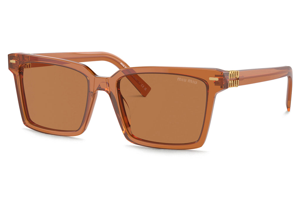 Miu Miu - MU 13ZS Sunglasses Transparent Caramel with Brown Lenses (15T2Z1)