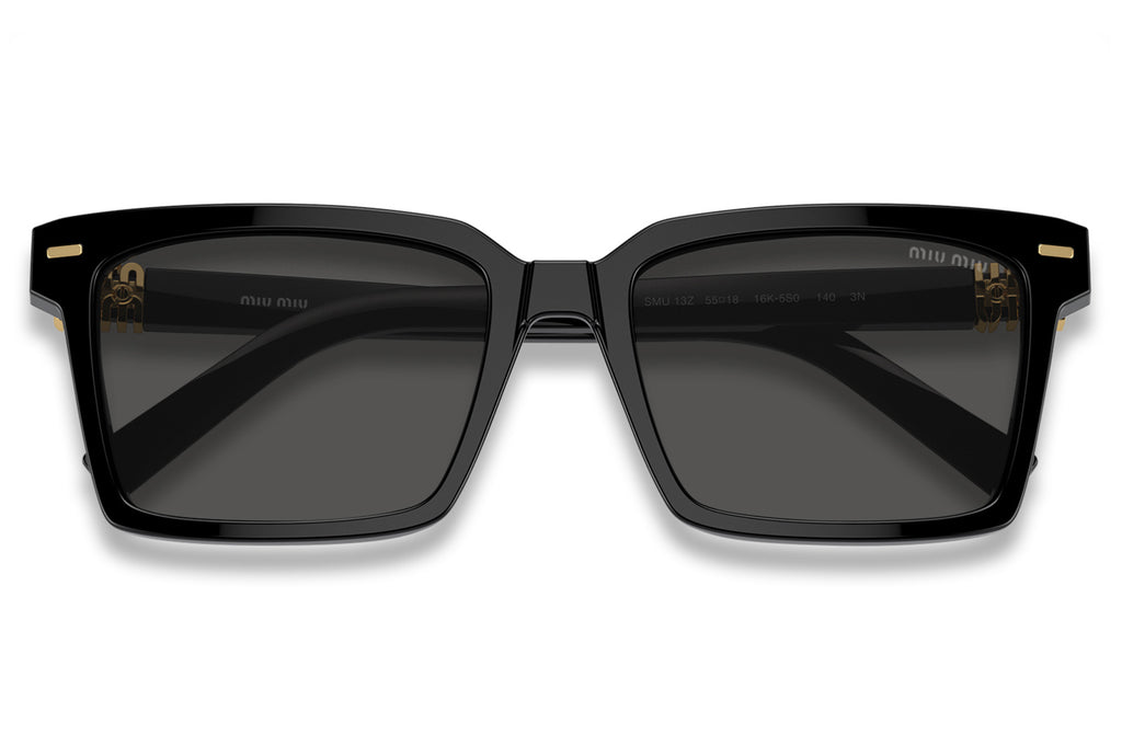 Miu Miu - MU 13ZS Sunglasses Black with Dark Grey Lenses (16K5S0)