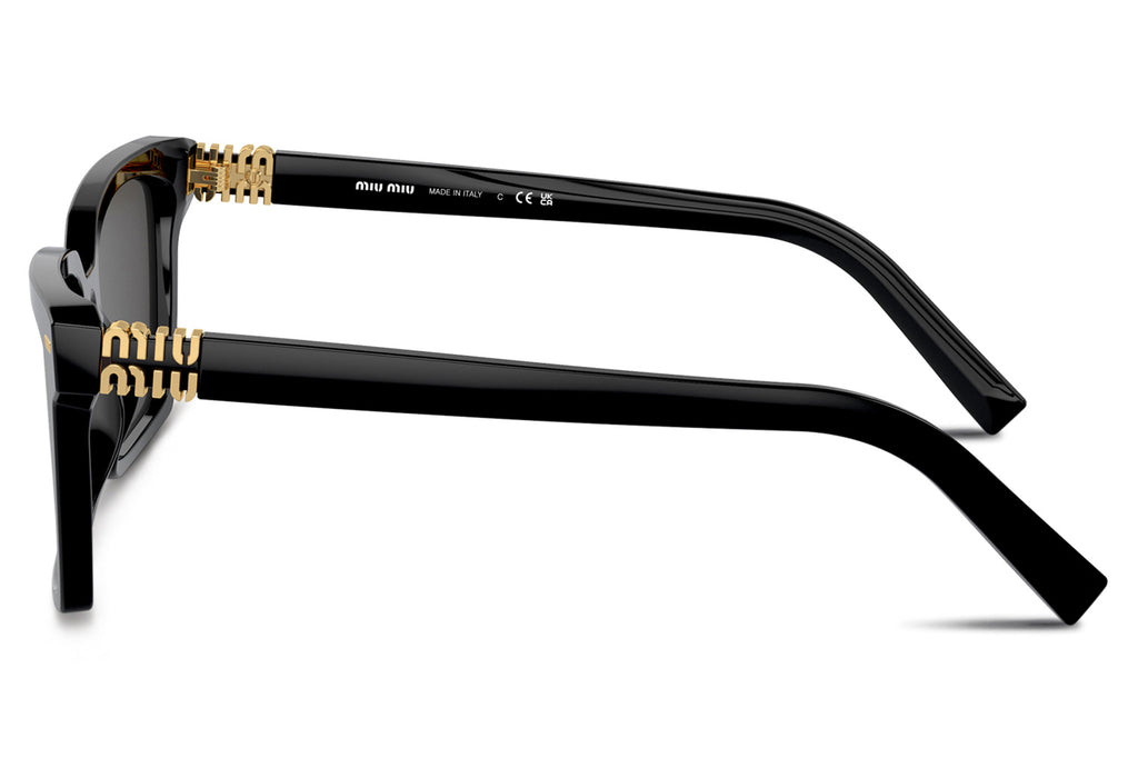 Miu Miu - MU 13ZS Sunglasses Black with Dark Grey Lenses (16K5S0)