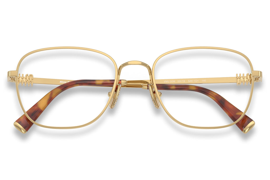 Miu Miu - MU 50WV Eyeglasses Gold (5AK1O1)