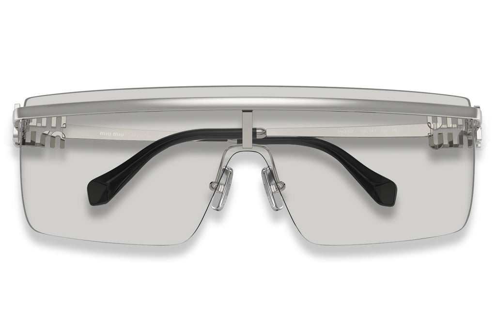Miu Miu - MU 50ZS Sunglasses Silver with Clear Silver Gradient Lenses (1BC8K1)