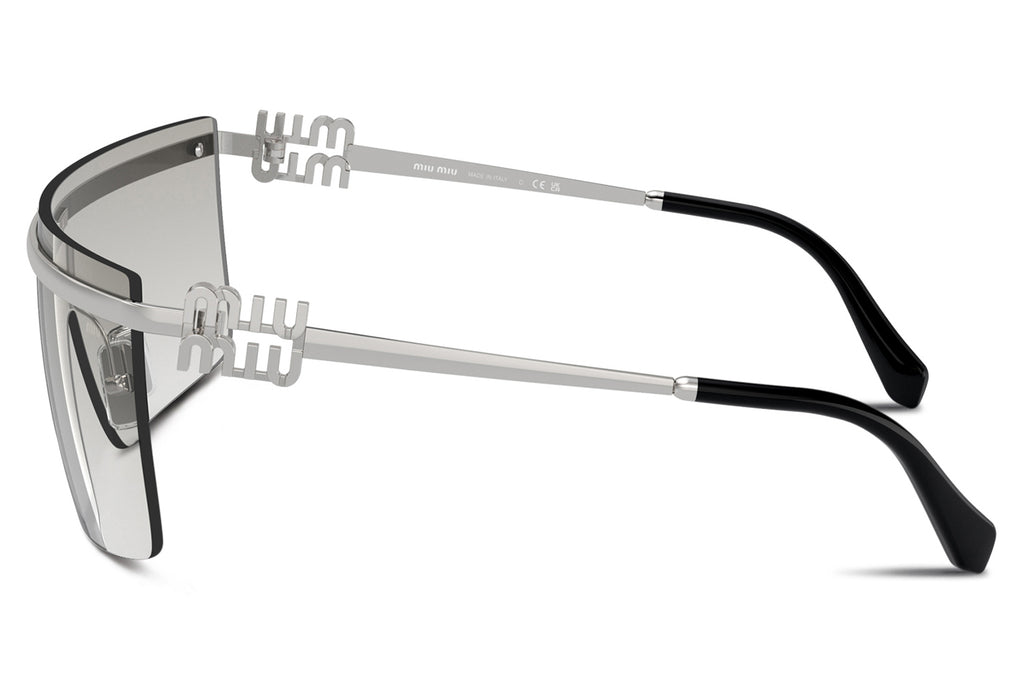 Miu Miu - MU 50ZS Sunglasses Silver with Clear Silver Gradient Lenses (1BC8K1)