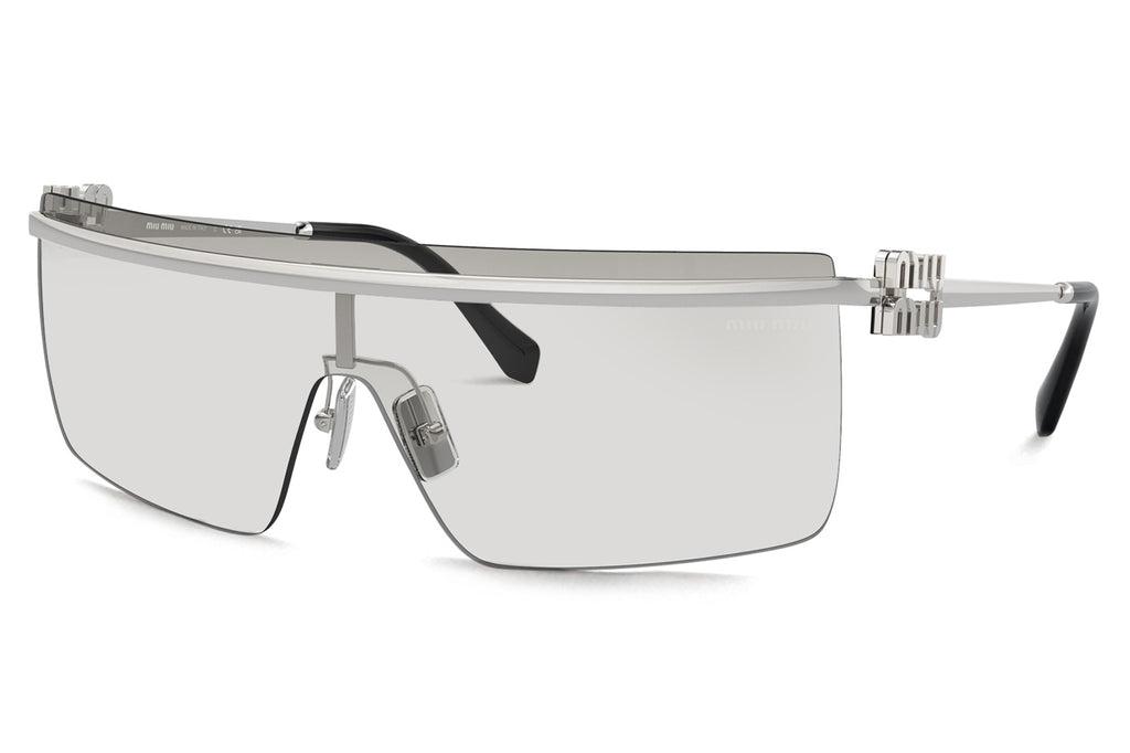 Miu Miu - MU 50ZS Sunglasses Silver with Clear Silver Gradient Lenses (1BC8K1)