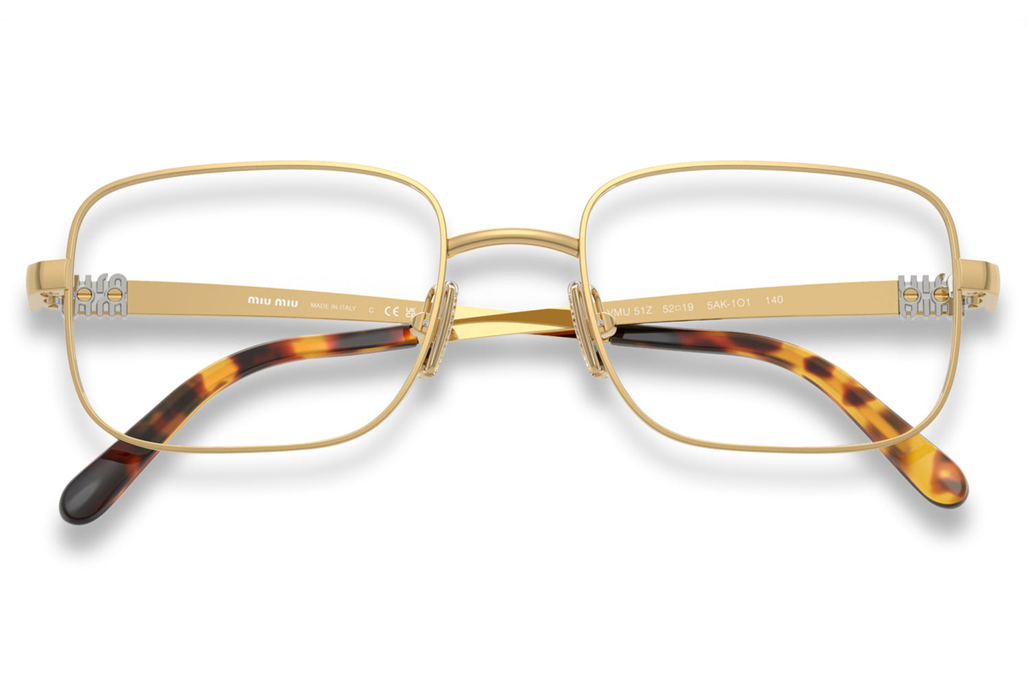 Miu Miu® - MU 51ZV | Rectangular Lightweight Metal Optical Frame