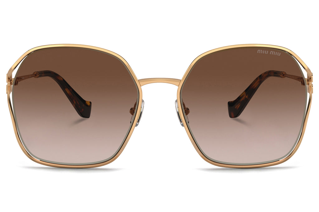 Miu Miu - MU 52WS Sunglasses Brass with Brown Gradient Lenses (7OE6S1)