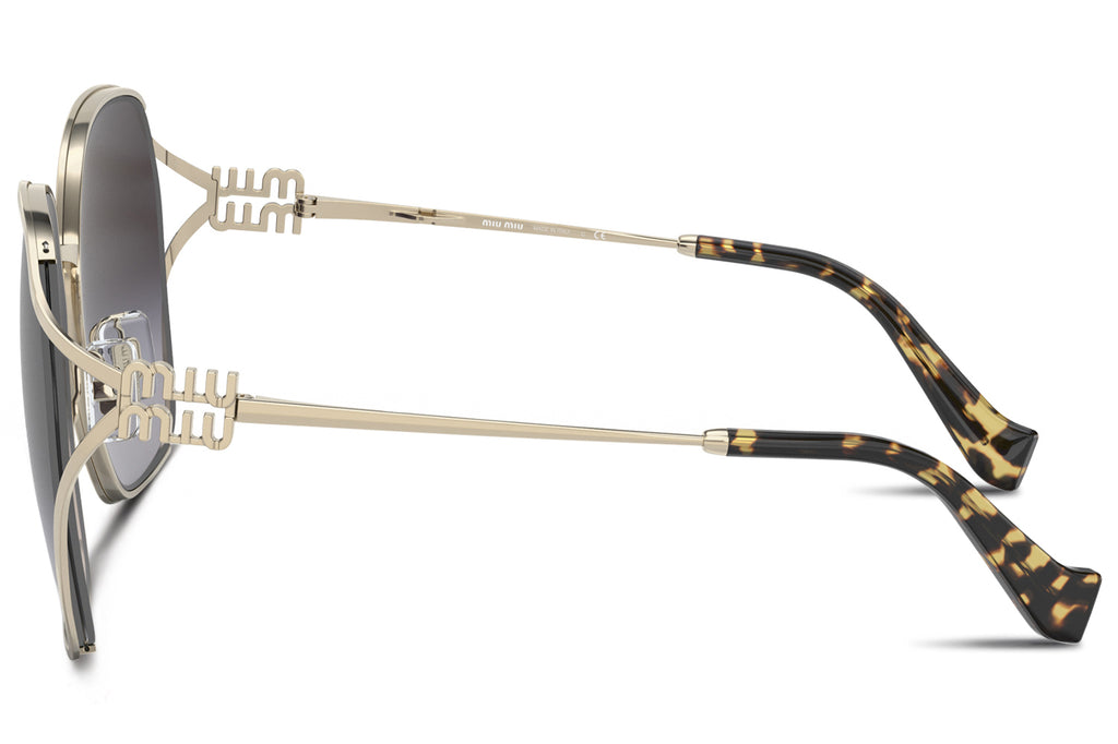 Miu Miu - MU 52WS Sunglasses Pale Gold with Grey Gradient Lenses (ZVN5D1)