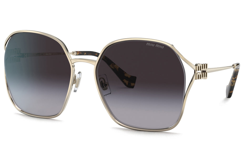 Miu Miu - MU 52WS Sunglasses Pale Gold with Grey Gradient Lenses (ZVN5D1)
