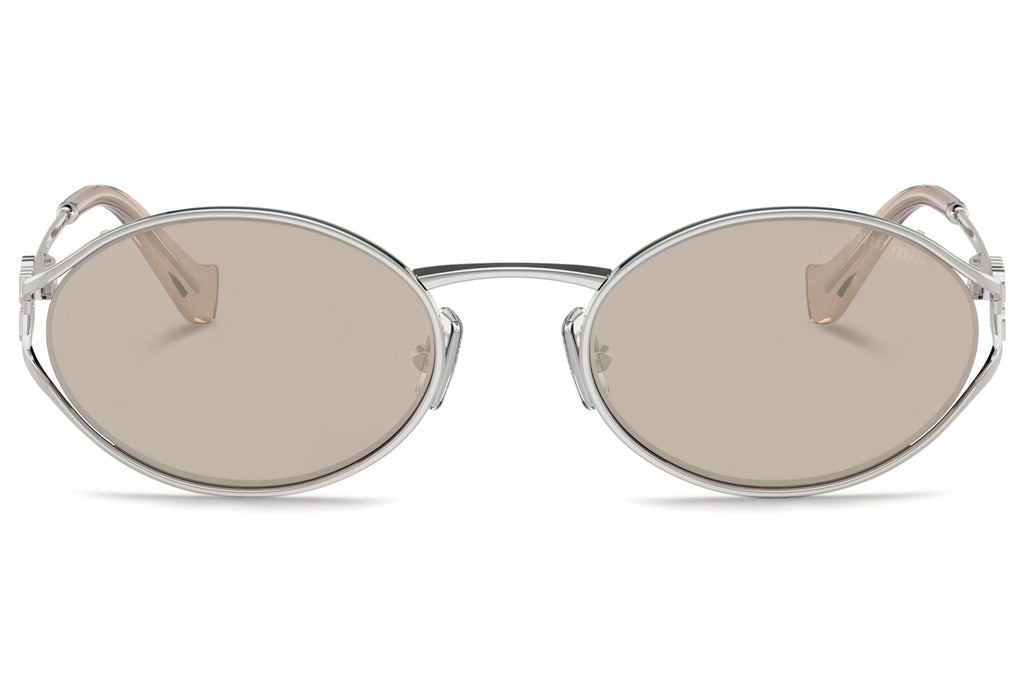 Miu Miu - MU 52YS Sunglasses Silver with Pale Gold Lenses (1BC10F)