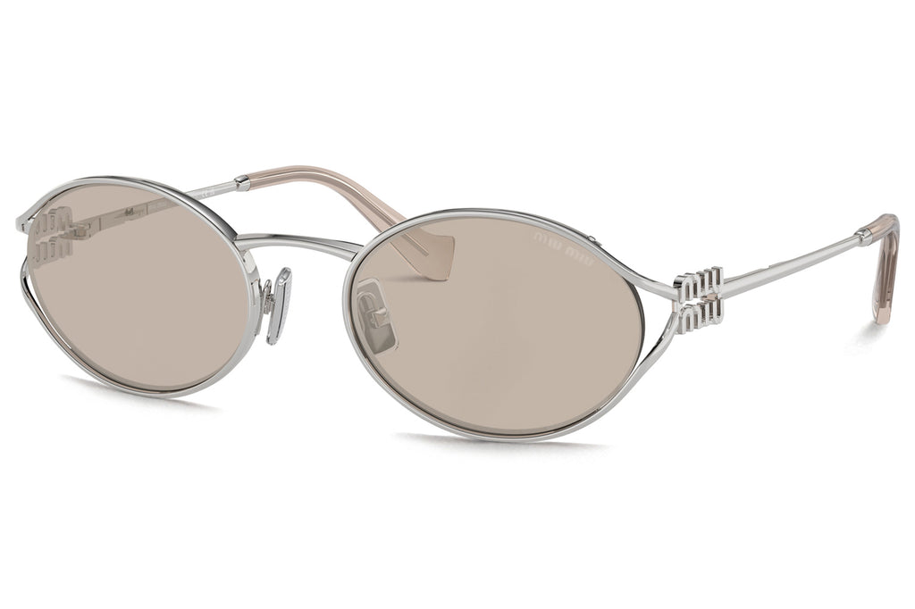 Miu Miu - MU 52YS Sunglasses Silver with Pale Gold Lenses (1BC10F)