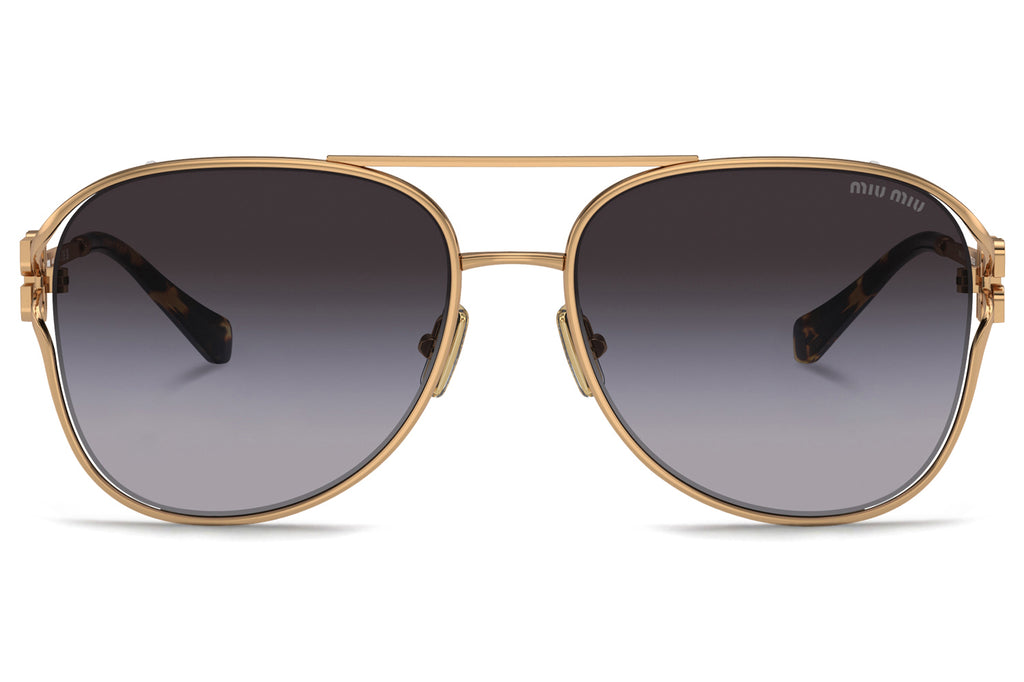 Miu Miu - MU 52ZS Sunglasses Antique Gold with Grey Gradient Lenses (7OE5D1)