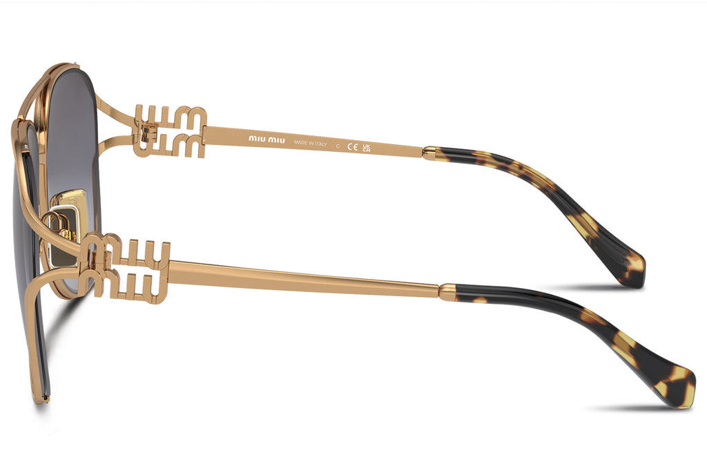 Miu Miu - MU 52ZS Sunglasses Antique Gold with Grey Gradient Lenses (7OE5D1)