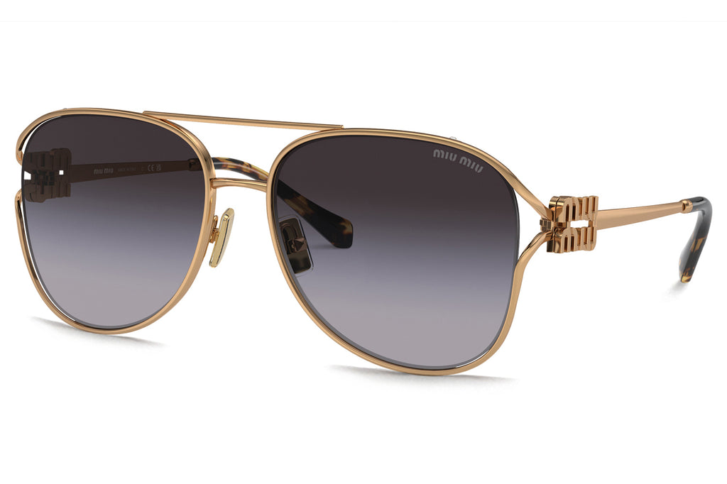 Miu Miu - MU 52ZS Sunglasses Antique Gold with Grey Gradient Lenses (7OE5D1)