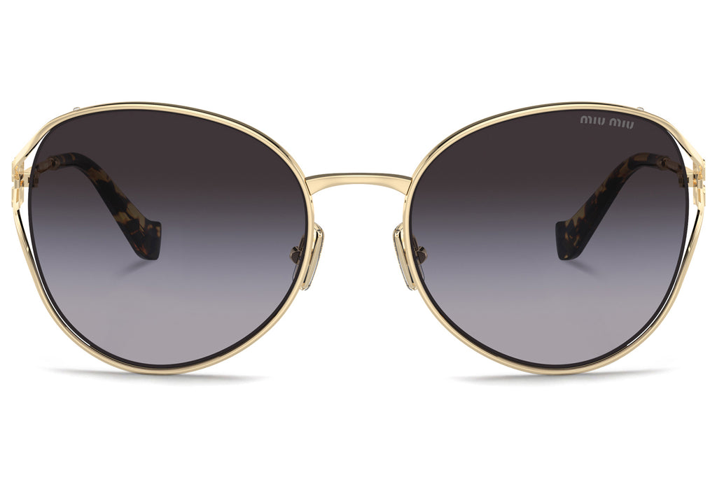 Miu Miu - MU 53YS Sunglasses Pale Gold with Grey Gradient Lenses (ZVN5D1)
