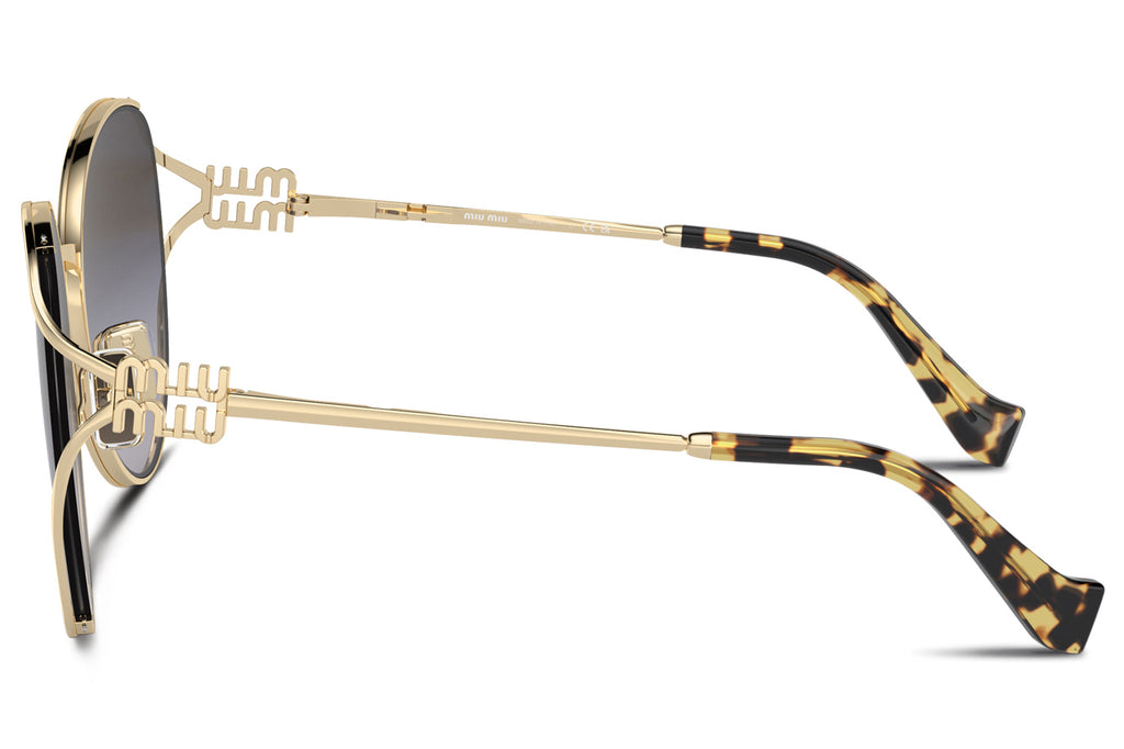 Miu Miu - MU 53YS Sunglasses Pale Gold with Grey Gradient Lenses (ZVN5D1)