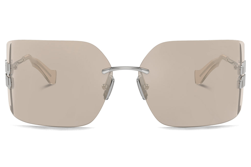 Miu Miu - MU 54YS Sunglasses Silver with Pale Gold Lenses (1BC10F)
