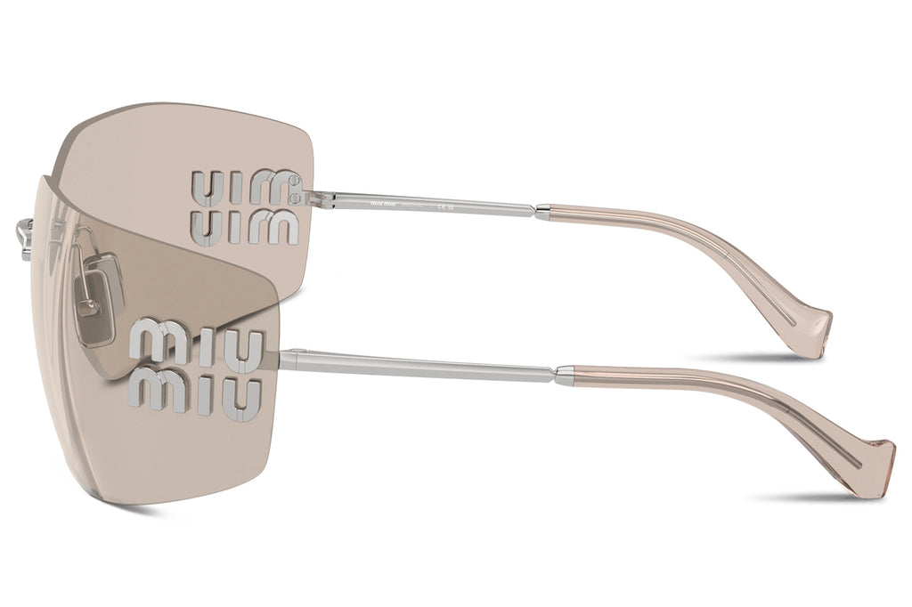 Miu Miu - MU 54YS Sunglasses Silver with Pale Gold Lenses (1BC10F)