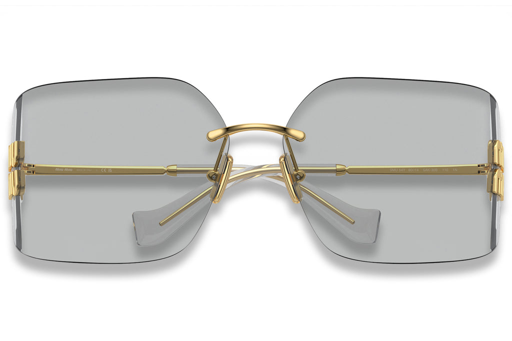 Miu Miu - MU 54YS Sunglasses Gold with Light Grey Lenses (5AK30B)