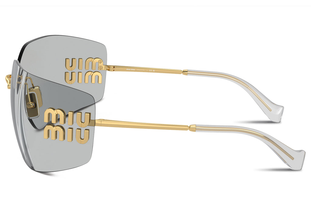 Miu Miu - MU 54YS Sunglasses Gold with Light Grey Lenses (5AK30B)