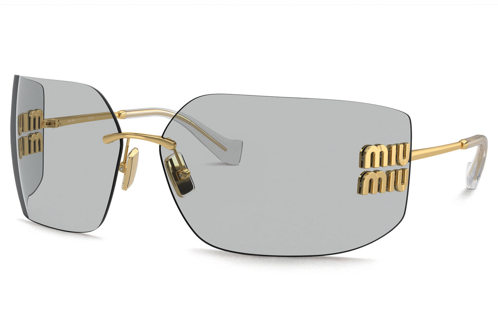 Miu Miu - MU 54YS Sunglasses Gold with Light Grey Lenses (5AK30B)