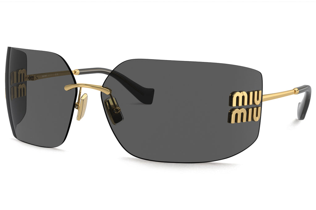 Miu Miu - MU 54YS Sunglasses Gold with Dark Grey Lenses (5AK5S0)