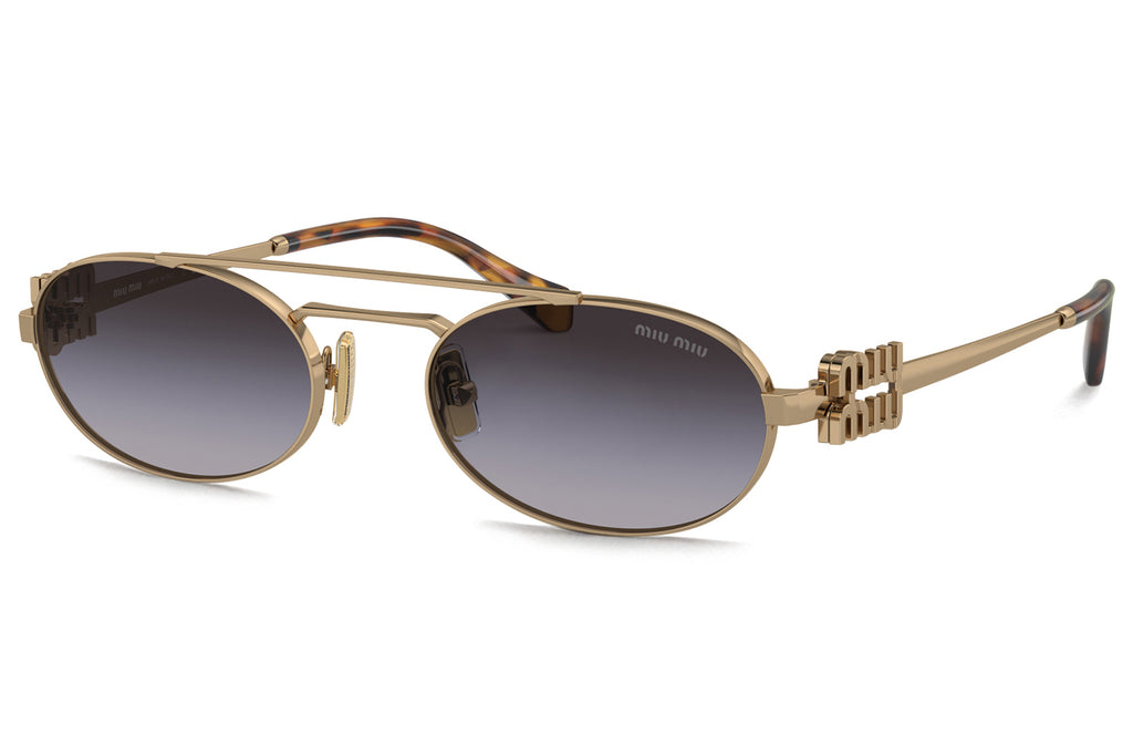 Miu Miu - MU 54ZS Sunglasses Antique Gold with Grey Gradient Lenses (7OE5D1)